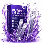 Peroxide Free Alcohol Free Enjuague Bucal Freshen Breath Color Correcting Whitening Purple Mouthwash