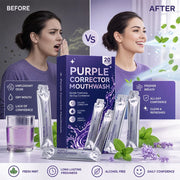 Peroxide Free Alcohol Free Enjuague Bucal Freshen Breath Color Correcting Whitening Purple Mouthwash
